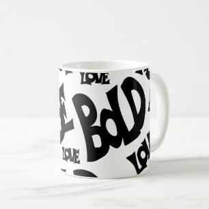 Motivación única de tazas blancas y negras "Sé aud