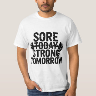 Motivacional - dolorido hoy fuerte mañana camiseta