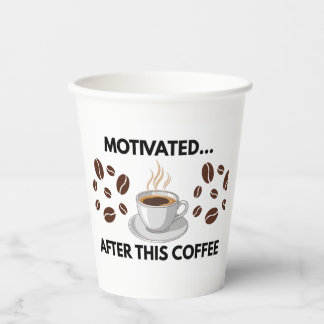 Motivado Después De Este Café – Vaso De Papel Mini