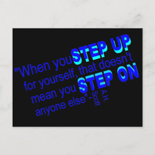 Motivador, postal del pensador delantero