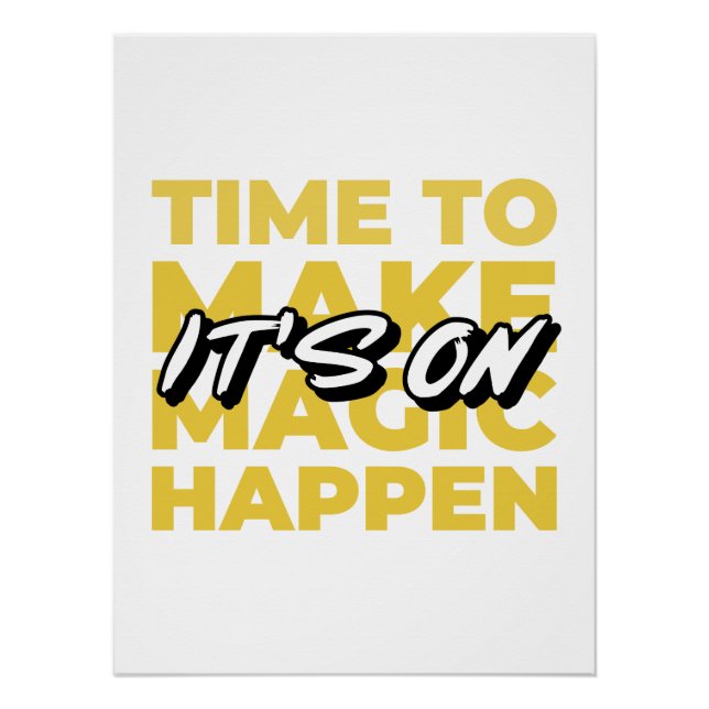 Motivational Poster Typography | Gym Focus (Anverso)