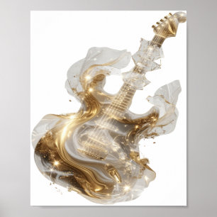 Motivo Artístico de Arte Abstracto Oro Audaz