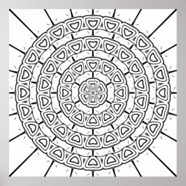 Motivo de Arco en Capas Mandala Circular Arte para
