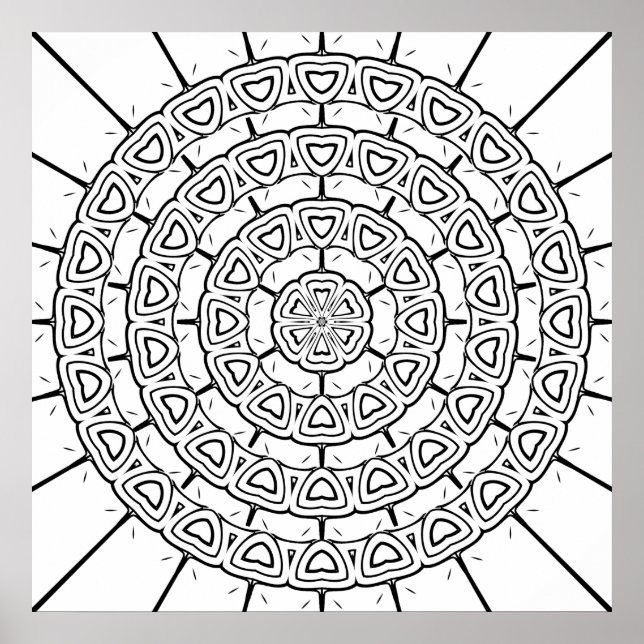 Motivo de Arco en Capas Mandala Circular Arte para (Frente)