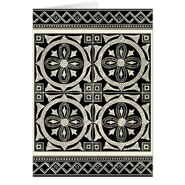 Motivo de Mandala en blanco y negro por Vision Stu (Frente)