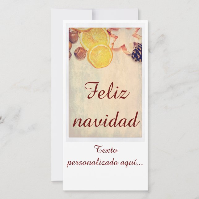 Motivo de Navidad con frutas… (Anverso)