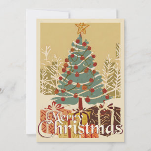 Motivo de Navidad, con regalos bajo el árbol de Na