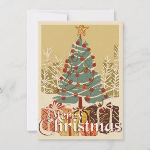 Motivo de Navidad, con regalos bajo el árbol de Na
