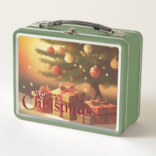 Motivo de Navidad, con regalos bajo el árbol de Na