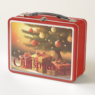 Motivo de Navidad, con regalos bajo el árbol de Na