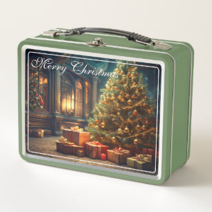 Motivo de Navidad con regalos bajo el árbol de Nav