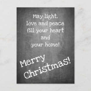 Motivo de Navidad en estilo pizarra - Tarjeta post