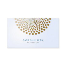 Motivo de puntos de círculo de tarjetas de visita