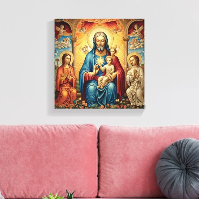 Motivo del arte de la pared cristiana (Insitu (Sala de estar))