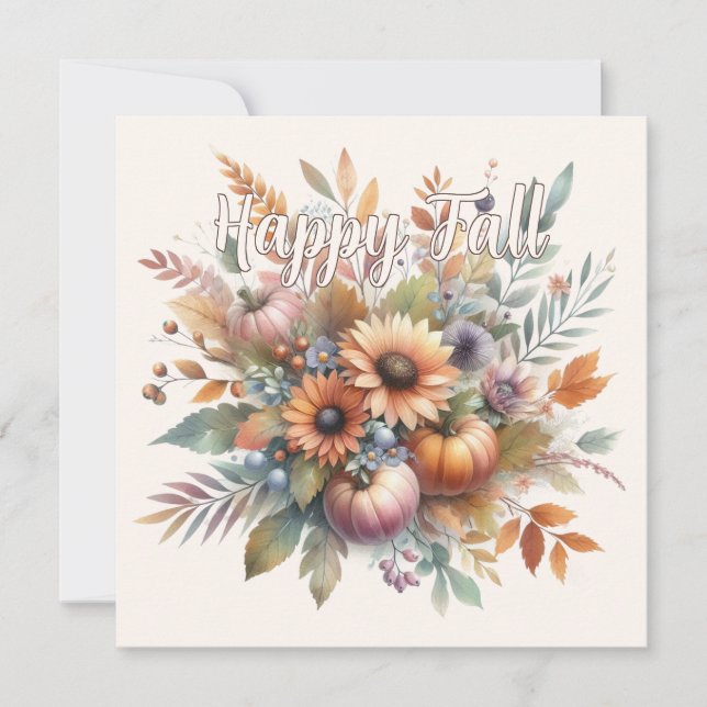 Motivo elegante de Bouquet de la flor de calabaza  (Anverso)