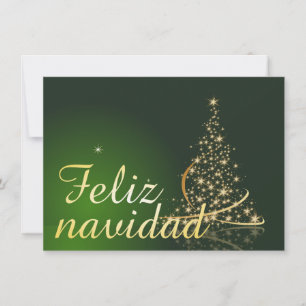 Motivo navideño verde con árbol de Navidad.