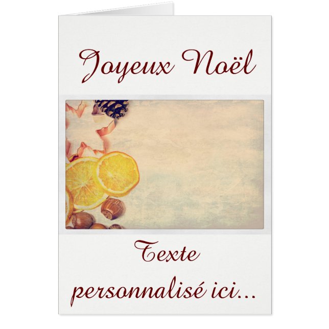 Motivo para Navidades con frutas... (Frente)