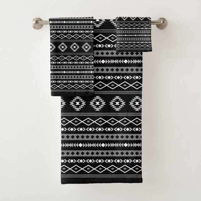 Motivos Azteca White Gray Black Mix Modelo Rpt (In situ)