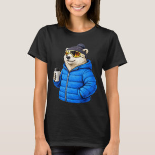 Motivos de animales camisa de esquí después de esq