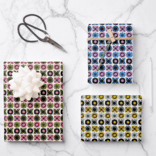 Motivos Florales Colores Variados Hoja De Papel Ac
