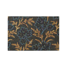 Motivos negros y dorados alfombra de área