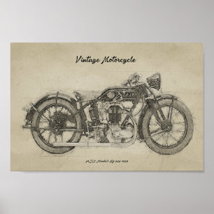 Moto clásico de impresión de arte