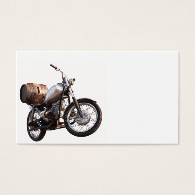 Moto con barril de vino (Frente)
