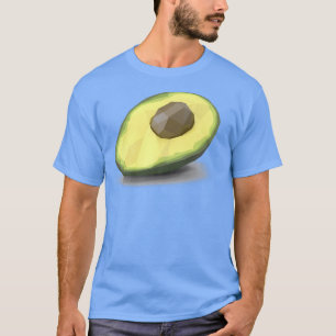 Moto de aguacate geométrico, camiseta de frutas, v
