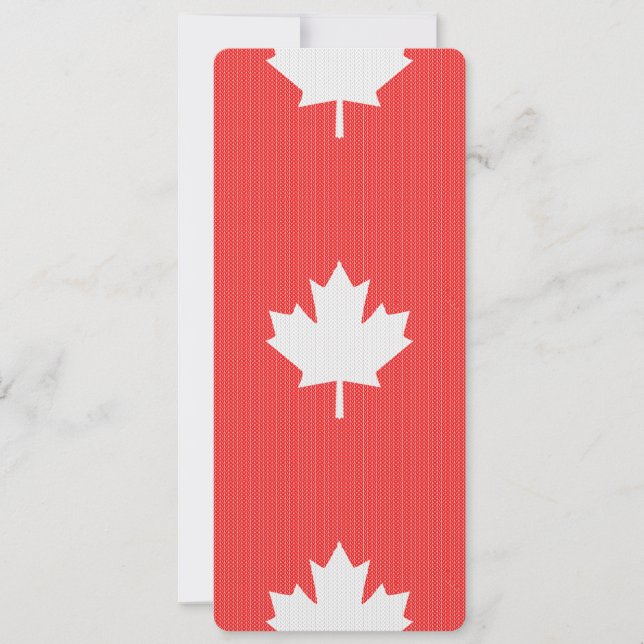 Moto de punto de la hoja de arce estilo Knit (Anverso)