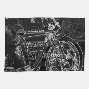 Motocicleta 1 ktcn toalla de cocina