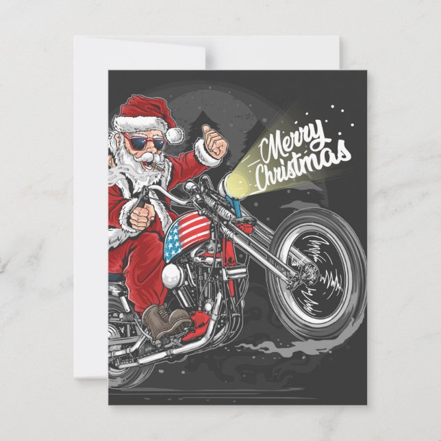 Motocicleta de Navidad (Anverso)