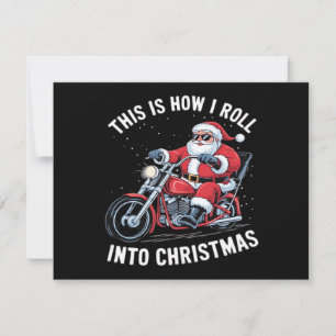 Motocicleta de Santa Claus Navidad Esencial