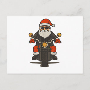 Motocicleta de Santa Navidad Vintage Divertido Mot