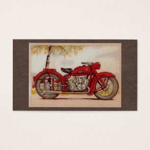 Motocicleta del rojo del vintage
