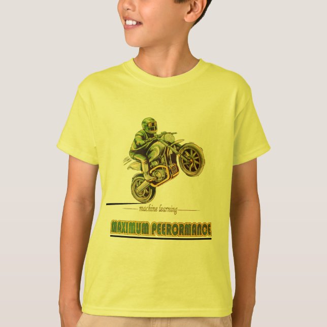 Motocicleta deportiva de camiseta (Anverso)