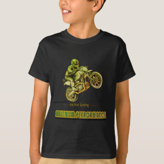 Motocicleta deportiva de camiseta