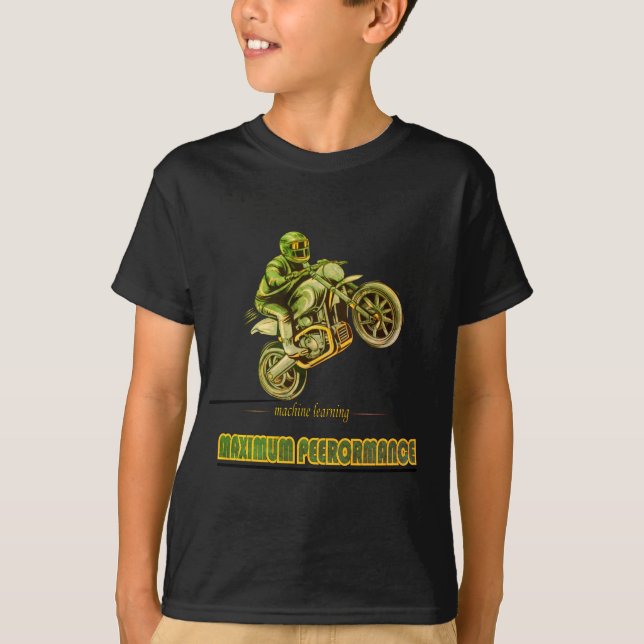 Motocicleta deportiva de camiseta (Anverso)