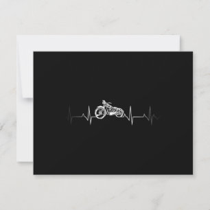 Motocicleta Heartbeat T-Shirt - Me encanta mi moto