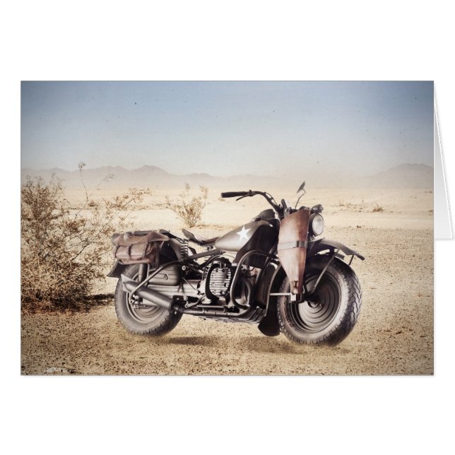 Motocicleta militar (Anverso (Horizontal))