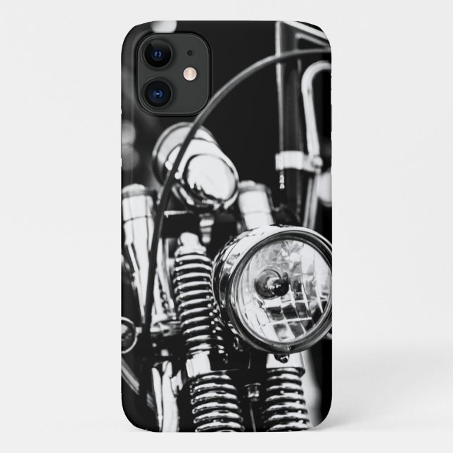 Motocicleta motociclista iPhone 11 Funda (Reverso)