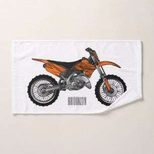 Motocicleta sucia fuera de carretera / motocross p