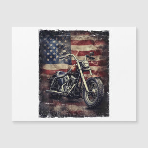Motocicleta vintage bandera estadounidense retro c