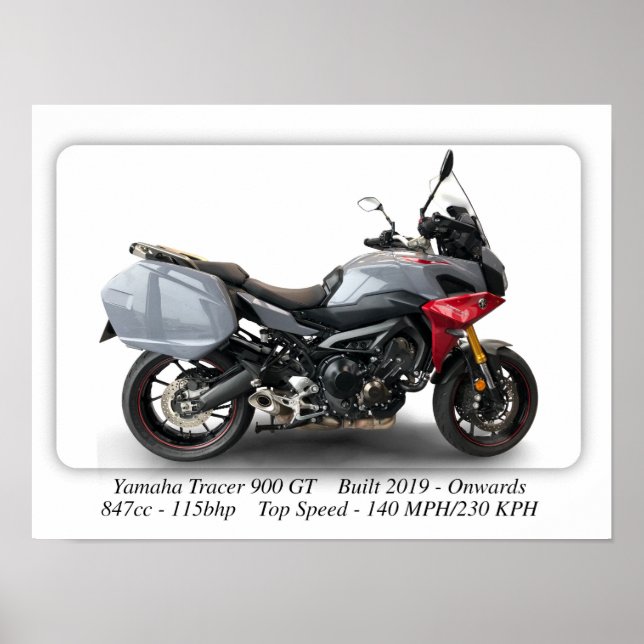 Motocicleta Yamaha Tracer 900 GT - Impresión de ta (Frente)