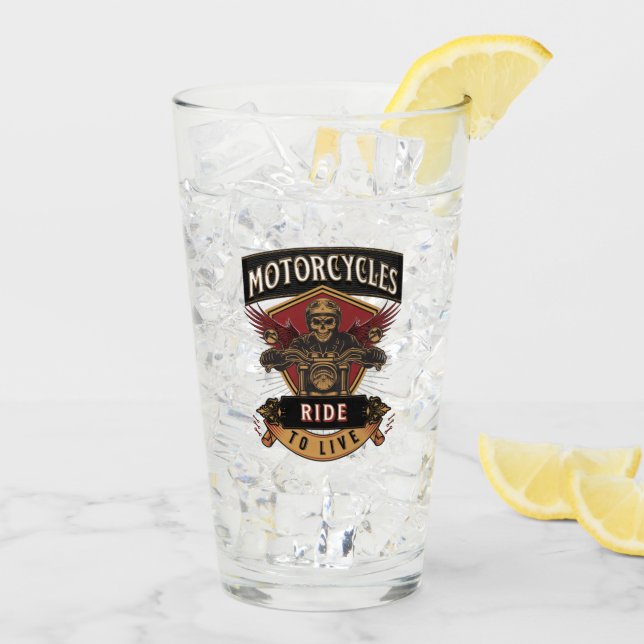 Motocicletas Skull Ride Para Vivir (Reverso (hielo))