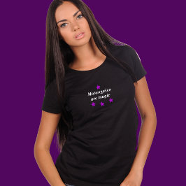 Motocicletas son camisetas mágicas para mujeres