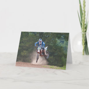 Motocrós de la tarjeta de felicitaciones de Moto X