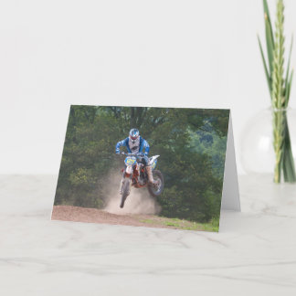 Motocrós de la tarjeta de felicitaciones de Moto X