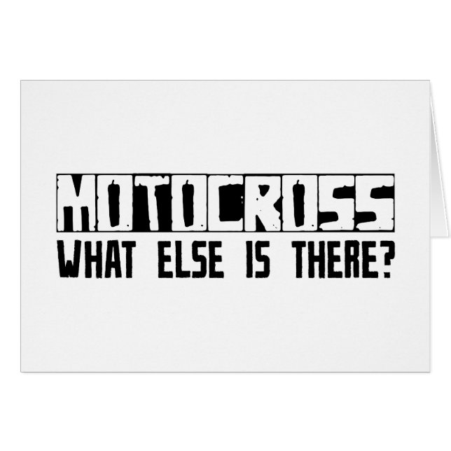 ¿Motocrós qué más está allí? (Anverso (Horizontal))