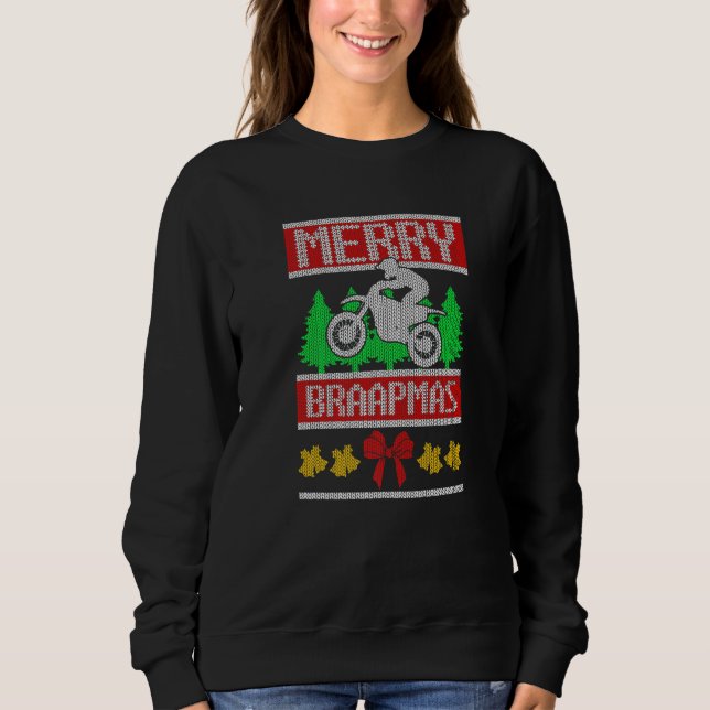 Motocross Navidades feos suéter mx Dirt Bike (Anverso)