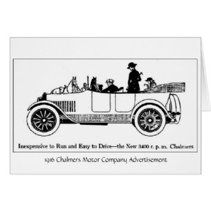 Motor 1916 de Chalmers del vintage Co.,